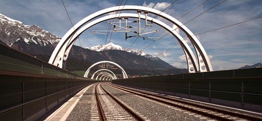 Eisenbahnbrücke Inntal Geleise